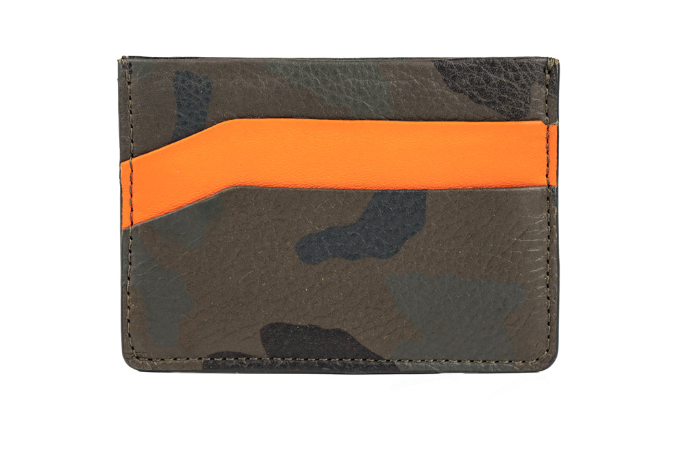 Freedom Horizontal Cardholder Green Camo - Orange