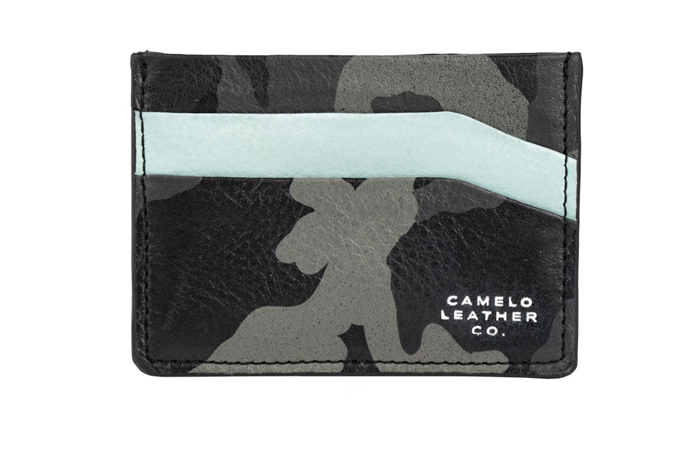 Freedom Cardholder Horizontal Night Camo - Seafoam