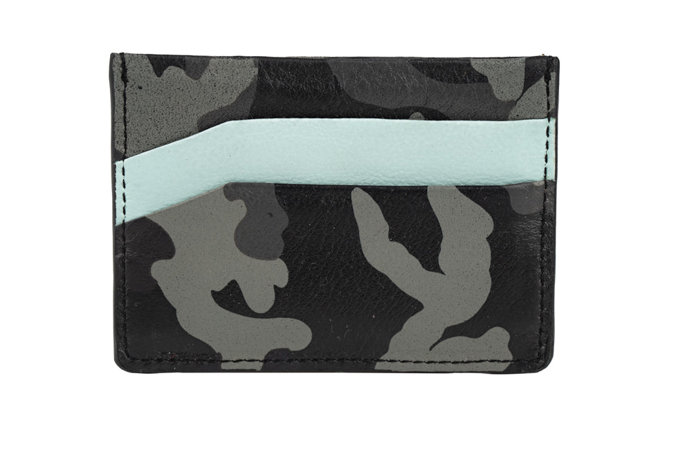 Freedom Cardholder Horizontal Night Camo - Seafoam