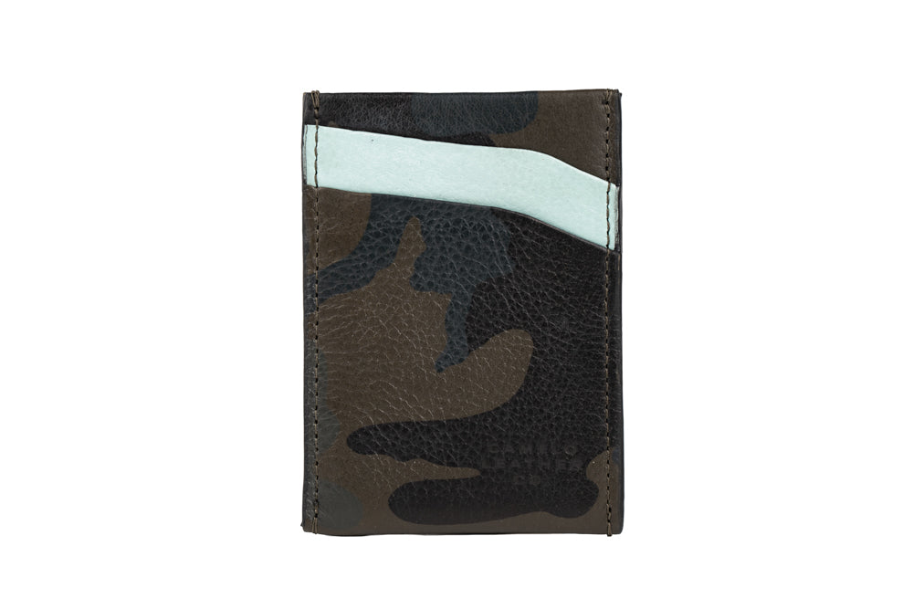 Freedom Cardholder Vertical Green Camo - Seafoam