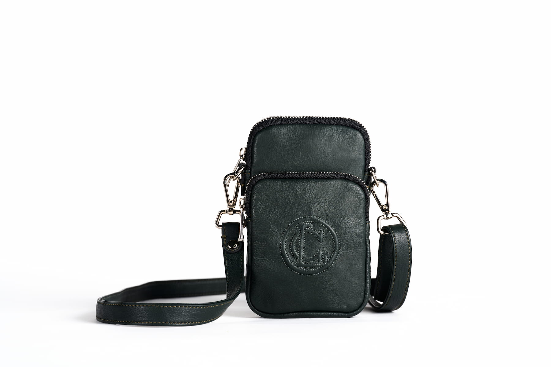 Freedom Crossbody Vertical Dark Green